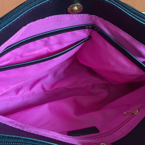 Nicole by Nicole Miller handbag. NWOT in black saffiano-type finish. - Picture 7 of 11